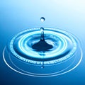The Ripple Effect of Digital Information Royalty Free Stock Photo