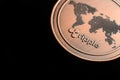 Ripple, isolated on a black background Royalty Free Stock Photo