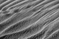 Ripple marks (wind ripples) on the sandy beach. Royalty Free Stock Photo