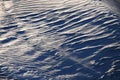 Ripple marks (wind ripples) on the sandy beach. Royalty Free Stock Photo