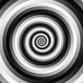 Ripple pattern with concentric circles. Grayscale circular geome Royalty Free Stock Photo