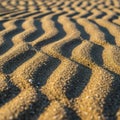Ripple patterns shaped by wind and water creating a textured Royalty Free Stock Photo