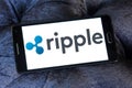 Ripple payment system logo Royalty Free Stock Photo