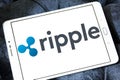 Ripple payment system logo Royalty Free Stock Photo