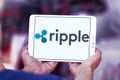 Ripple payment system logo Royalty Free Stock Photo