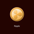 Ripple is a symbol of a physical coin.