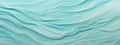 Rippled Beach Sand on Turquoise Background AI Generated