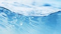 Rippled Clear Azure Water Background Under Midday Sunlight. Generative ai Royalty Free Stock Photo