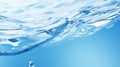 Rippled Clear Azure Water Background Under Midday Sunlight. Generative ai Royalty Free Stock Photo