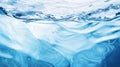 Rippled Clear Azure Water Background Under Midday Sunlight. Generative ai Royalty Free Stock Photo