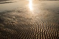 Rippled Red Brown Beach Sand Texture Royalty Free Stock Photo