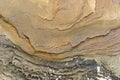 Rippled Rock Texture On Ocean Side Show Many Layers Royalty Free Stock Photo