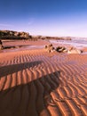 Rippled sand beach Royalty Free Stock Photo