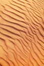 Rippled sand in desert. Royalty Free Stock Photo