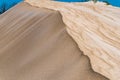 Rippled sand dunes at the Donnelly river mouth beach at Pemberton