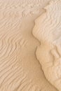 Rippled sand dunes at the Donnelly river mouth beach at Pemberton WA