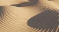 Rippled Sand Dunes With Dramatic Shadows Under Sunlight desert ripples Royalty Free Stock Photo