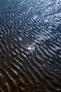 Rippled sand at the sea