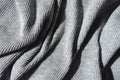 Rippled heather grey rib knit fabric Royalty Free Stock Photo