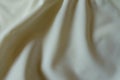 Rippled ivory viscose and polyester jersey fabric