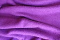 Rippled thin fuchsia colored knitted fabric