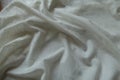 Rippled thin polyamide fabric with floral pattern