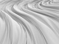 Rippled white silk fabric background