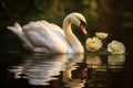 Ripples of Beauty: Exploring the Enchanting Dance of Swan Reflections on Tranquil Surfaces