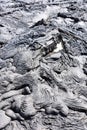 Ripples in dry lava igneous rock Royalty Free Stock Photo