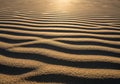 Ripples of fine sand create a Royalty Free Stock Photo