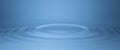 Ripples moving outward, concentric circles on calm, still water. Royalty Free Stock Photo