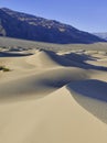 Ripples and Shadows in Sand Dunes, Death Valley, National Park Royalty Free Stock Photo