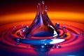 Ripples of Tranquility: Water Drop Abstract, Generative AI Royalty Free Stock Photo