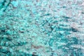 Ripples under turquoise water surface , the Ionian sea.