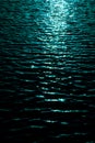 Graded water surface with ripples dark and toned blue. Royalty Free Stock Photo