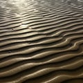 Create a wavy texture across the beach surface, with sunlight glinting Royalty Free Stock Photo