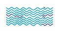 Rippling Blue Wave Pattern: Aquatic Motion Water Surface, vector design Generative AI Royalty Free Stock Photo