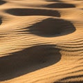 Rippling sand dunes create an abstract Royalty Free Stock Photo