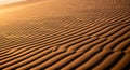 Rippling sand dunes with evenly spaced Royalty Free Stock Photo