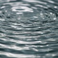 Rippling water surface creates concentric circles with smooth transitions. The close-up Royalty Free Stock Photo