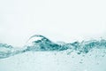 the rippling water surface from the side view Royalty Free Stock Photo