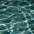 Rippling water surface with small bubbles and light reflecting in a dynamic pattern. Th Royalty Free Stock Photo