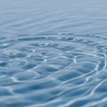 Rippling water surface with soft, undulating patterns reflecting light. The water is a clear blue, Royalty Free Stock Photo