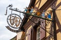 Riquewihr in Alsace, France. Enchanting medieval village. View of the old village within the walls.