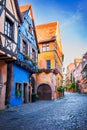 Riquewihr, Alsace. Most beautiful villages of France Royalty Free Stock Photo