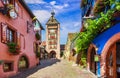 Riquewihr, Alsace. Most beautiful villages of France Royalty Free Stock Photo