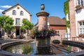 Riquewihr fontaine place voltaire