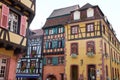 Riquewihr France typical houses Royalty Free Stock Photo