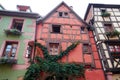 Riquewihr France typical houses Royalty Free Stock Photo
