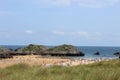 Ris beach, in Noja (Cantabria, Spain) Royalty Free Stock Photo